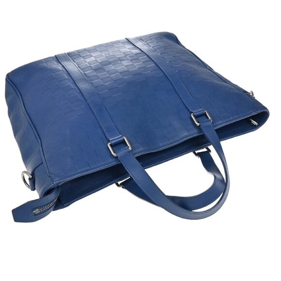 LOUIS VUITTON Tadao PM Hand Tote bag Damier Infini Blue Spain - Picture 6 of 14